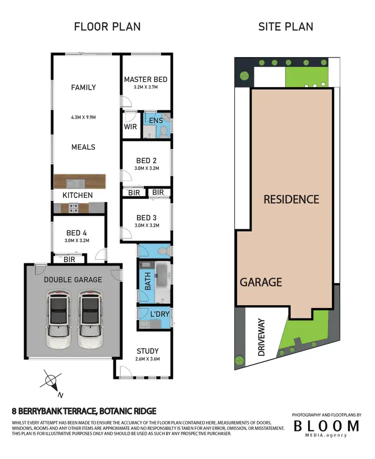 Floorplan of Homely house listing, 8 Berrybank Terrace, Botanic Ridge VIC 3977