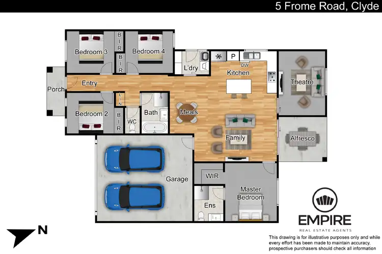 Floorplan of Homely house listing, 5 Frome Road, Clyde VIC 3978