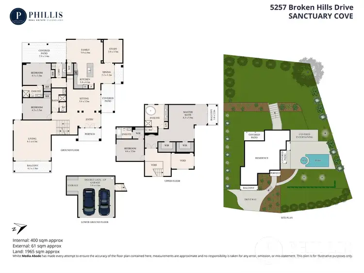 Floorplan of Homely house listing, 6257 Broken Hills Drive, Sanctuary Cove QLD 4212