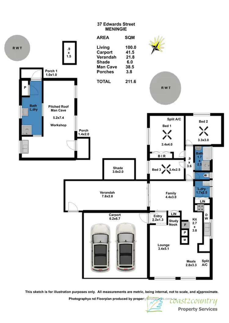 Floorplan of Homely house listing, 37 Edward Street, Meningie SA 5264