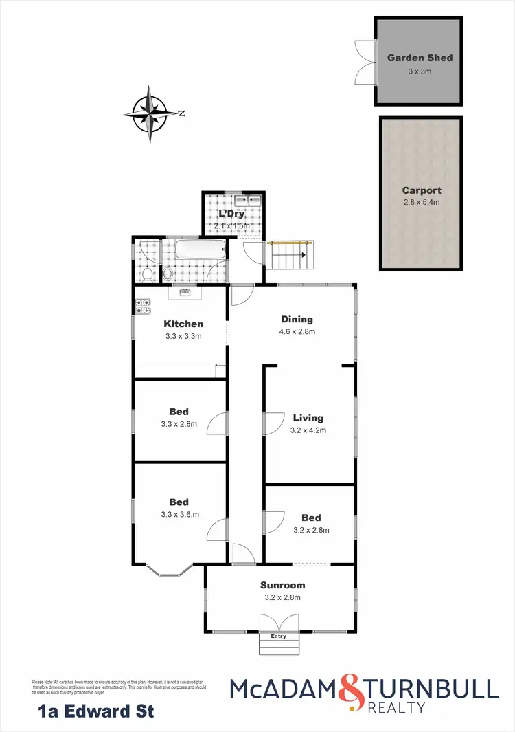 Floorplan of Homely house listing, 1A Edward Street, North Toowoomba QLD 4350