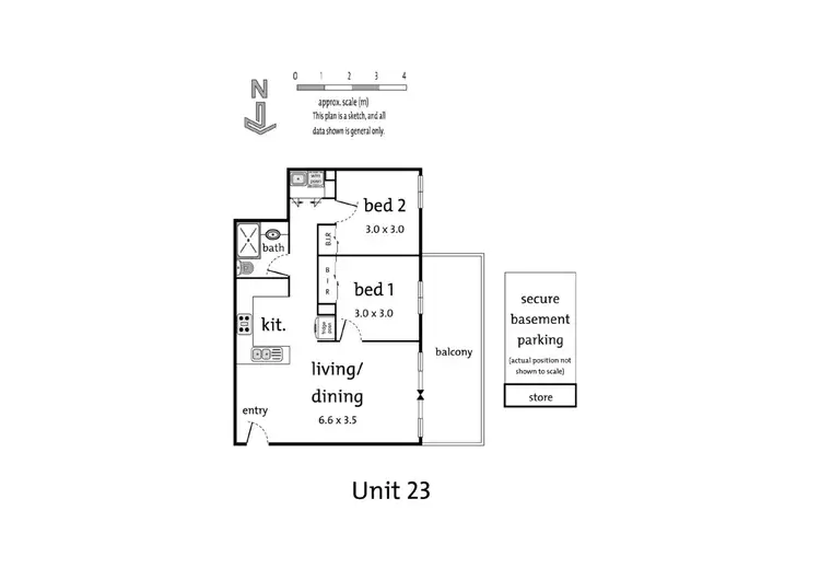 Floorplan of Homely apartment listing, 205/3 Heatherbrae Avenue East, Ringwood VIC 3134