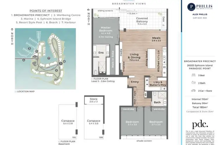 Floorplan of Homely apartment listing, 26503 Ephraim Island Parade, Paradise Point QLD 4216