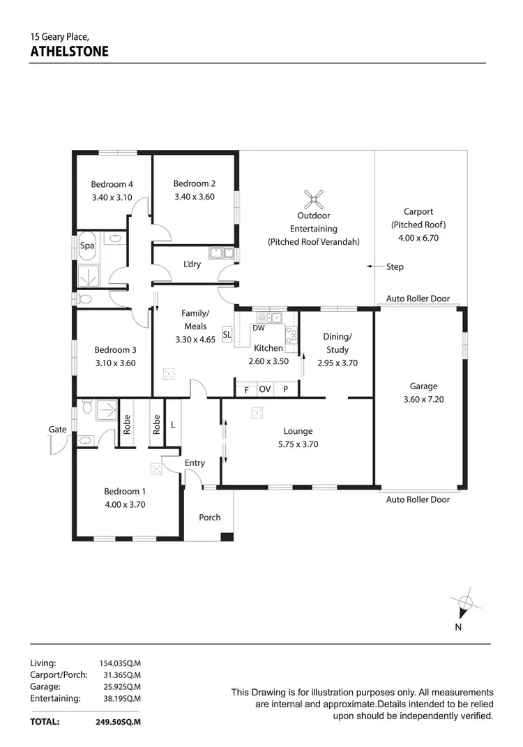 Floorplan of Homely house listing, 15 GEARY PLACE, Athelstone SA 5076