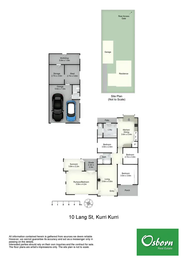 Floorplan of Homely house listing, 10 Lang Street, Kurri Kurri NSW 2327