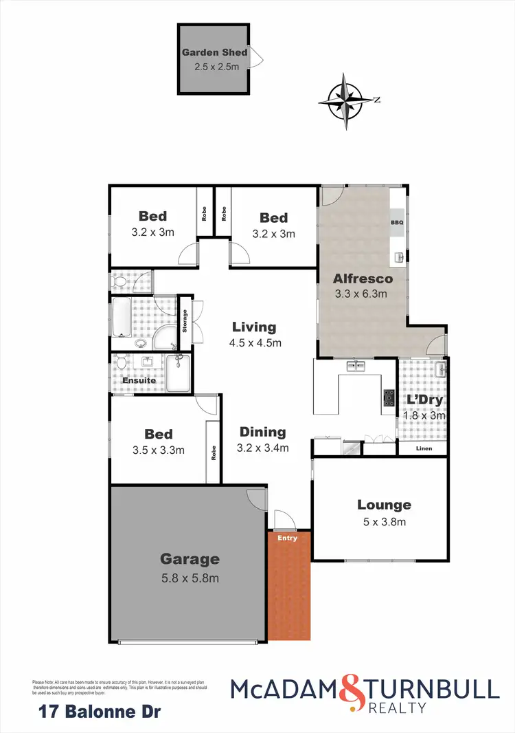 Floorplan of Homely house listing, 17 Balonne Drive, Glenvale QLD 4350