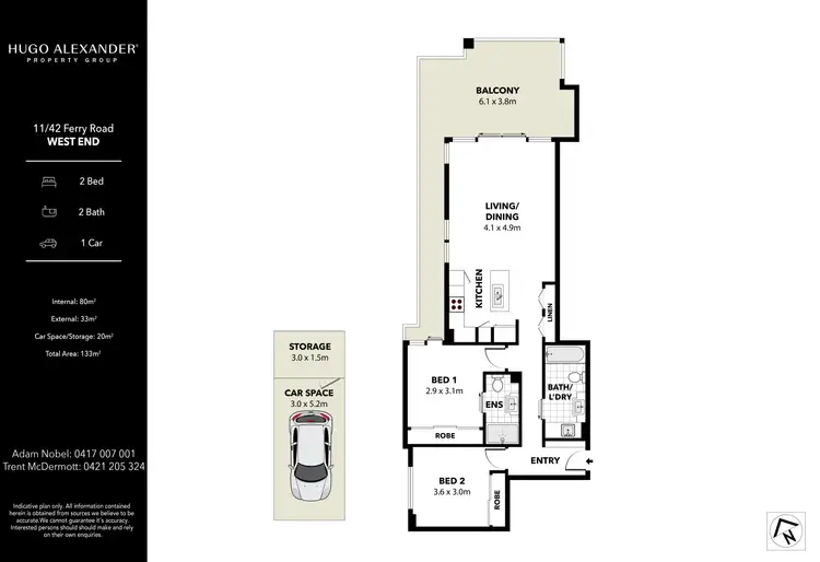 Floorplan of Homely apartment listing, 11/42 Ferry Road, West End QLD 4101