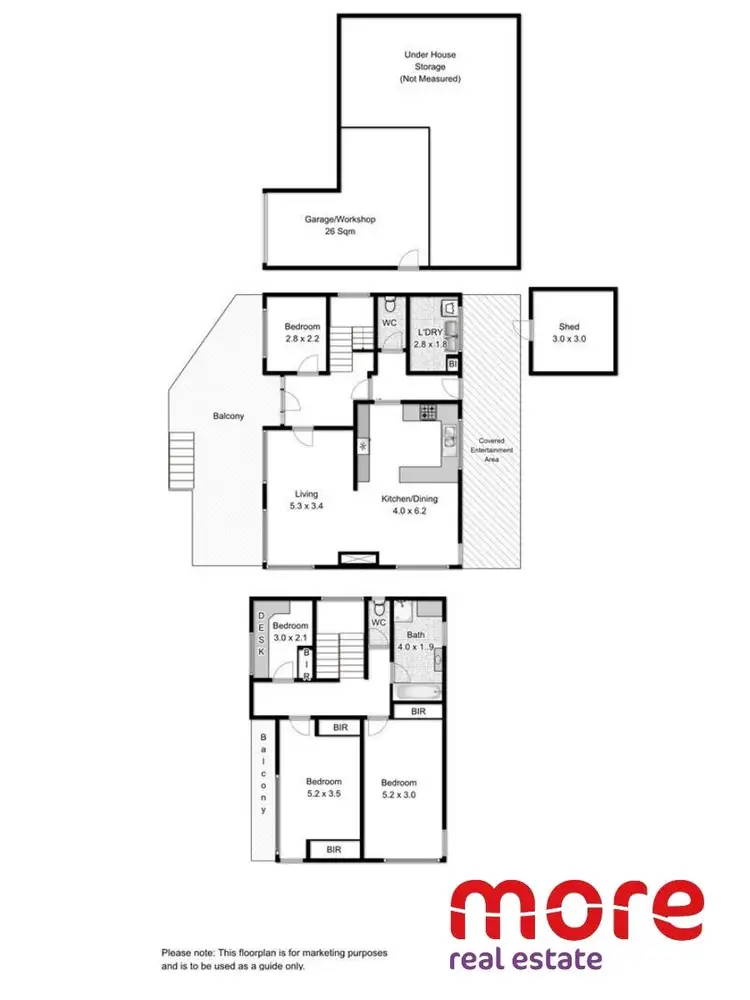 Floorplan of Homely house listing, 1/18 Amber Street, Claremont TAS 7011