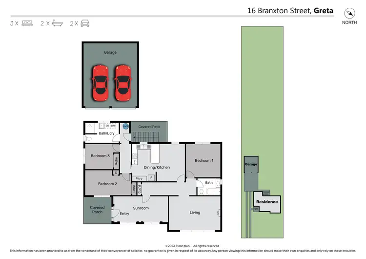 Floorplan of Homely house listing, 16 Branxton Street, Greta NSW 2334