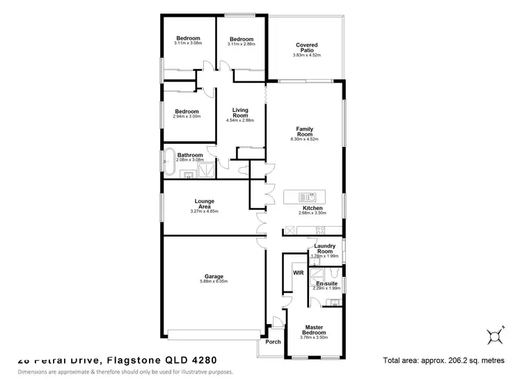 Floorplan of Homely house listing, 28 Petral Drive, Flagstone QLD 4280