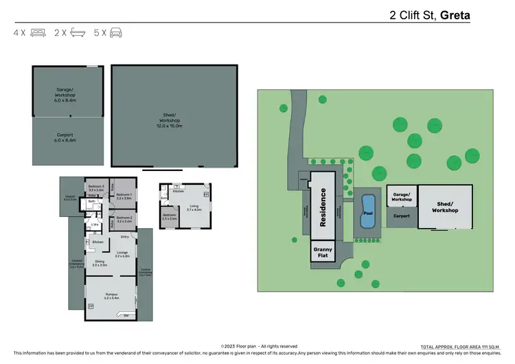Floorplan of Homely house listing, 2 Clift Street, Greta NSW 2334
