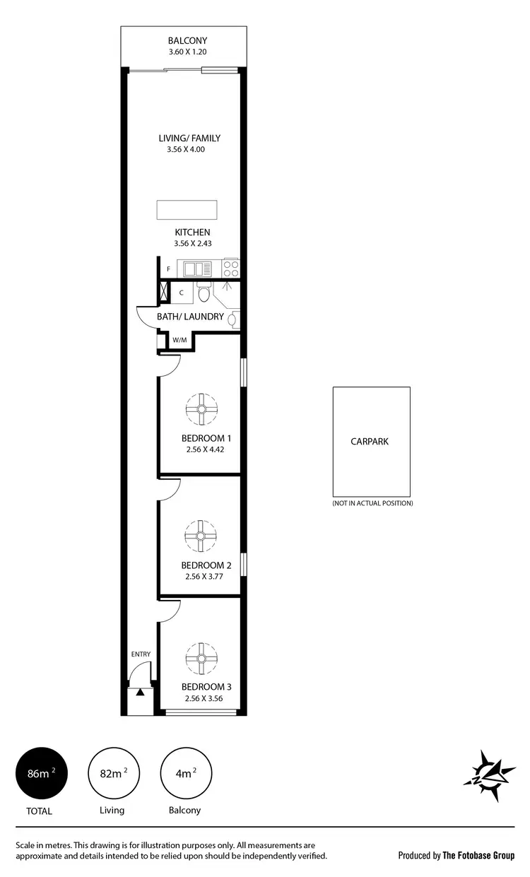 Floorplan of Homely unit listing, 24/13 Yates Street, Mawson Lakes SA 5095