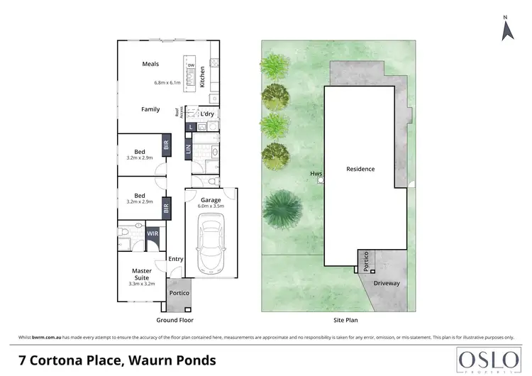 Floorplan of Homely house listing, 7 Cortona Place, Waurn Ponds VIC 3216