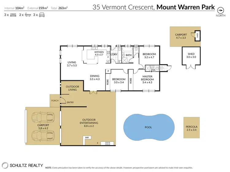 Floorplan of Homely house listing, 35 Vermont Crescent, Mount Warren Park QLD 4207