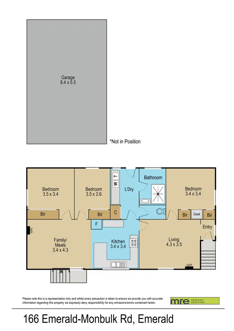 Floorplan of Homely house listing, 166 EMERALD-MONBULK ROAD, Emerald VIC 3782