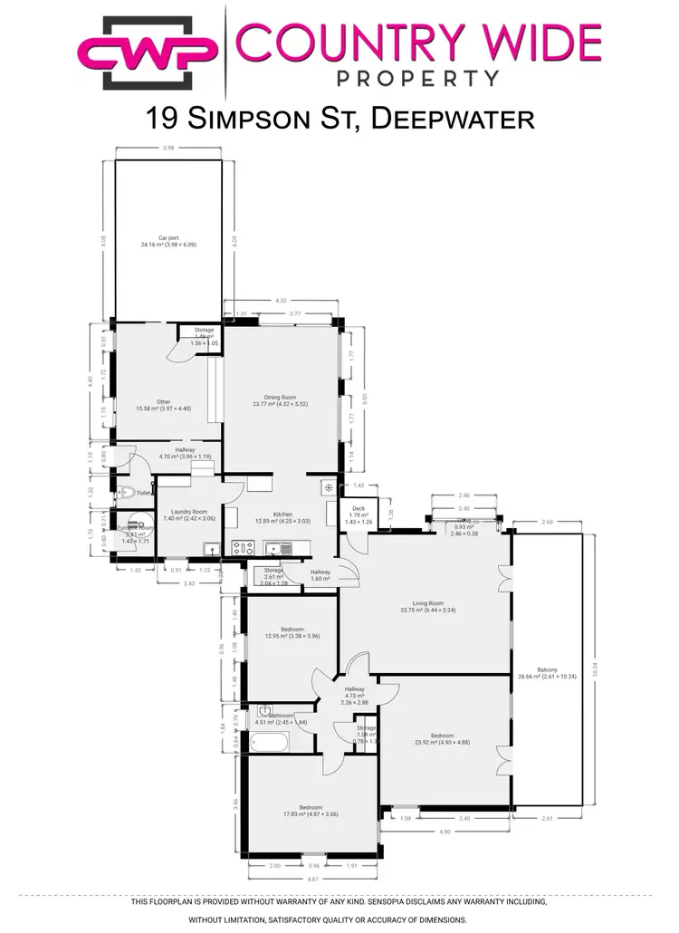 Floorplan of Homely house listing, 19 Simpson Street, Deepwater NSW 2371