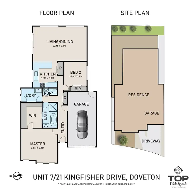 Floorplan of Homely unit listing, 7/21 Kingfisher Drive, Doveton VIC 3177