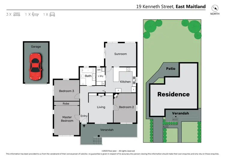 Floorplan of Homely house listing, 19 Kenneth Street, East Maitland NSW 2323