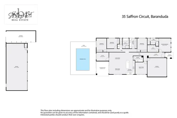 Floorplan of Homely house listing, 35 SAFFRON CIRCUIT, Baranduda VIC 3691