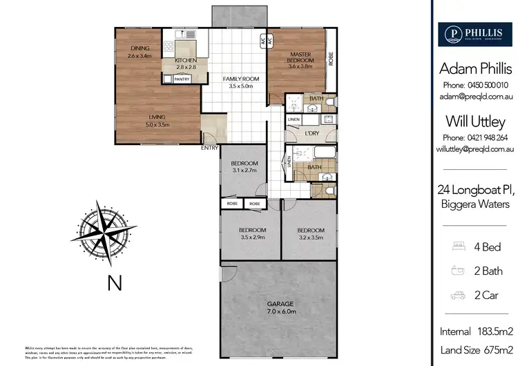 Floorplan of Homely house listing, 24 Longboat Place, Biggera Waters QLD 4216