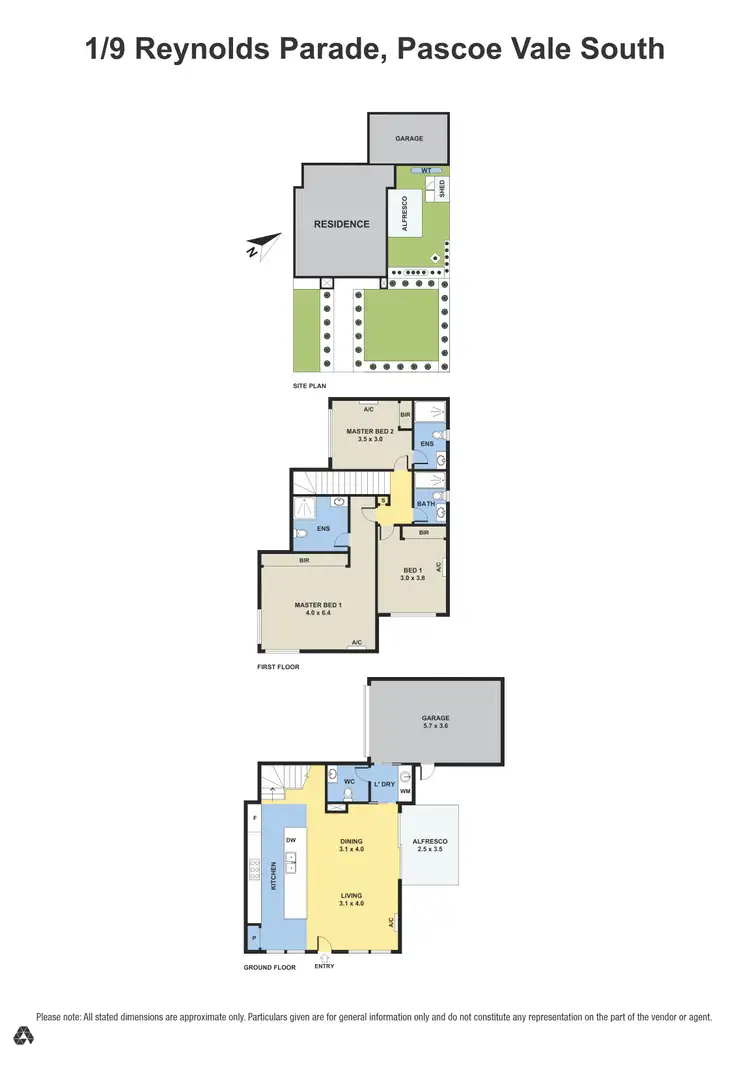 Floorplan of Homely townhouse listing, 1/9 Reynolds Parade, Pascoe Vale South VIC 3044