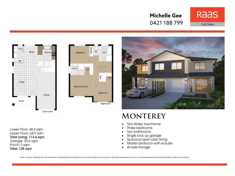 Floorplan of Homely townhouse listing, 70/28 Fortune Street, Coomera QLD 4209