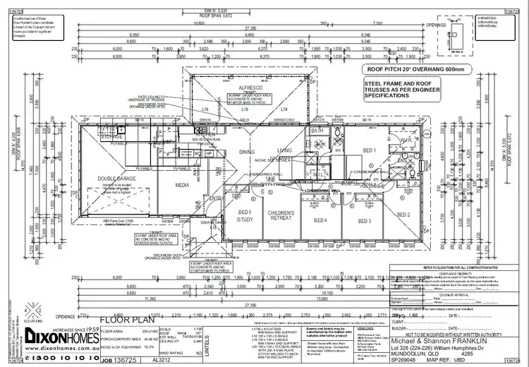 Floorplan of Homely rural property listing, 224-226 William Humphreys Drive, Mundoolun QLD 4285
