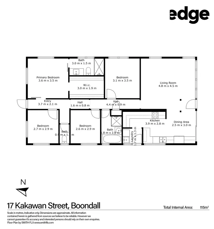 Floorplan of Homely house listing, 17 Kakawan Street, Boondall QLD 4034