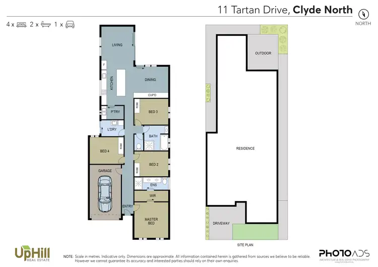 Floorplan of Homely house listing, 11 Tartan Drive, Clyde North VIC 3978