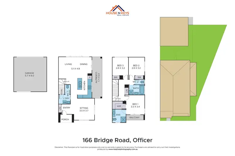 Floorplan of Homely house listing, 166 Bridge Road, Officer VIC 3809