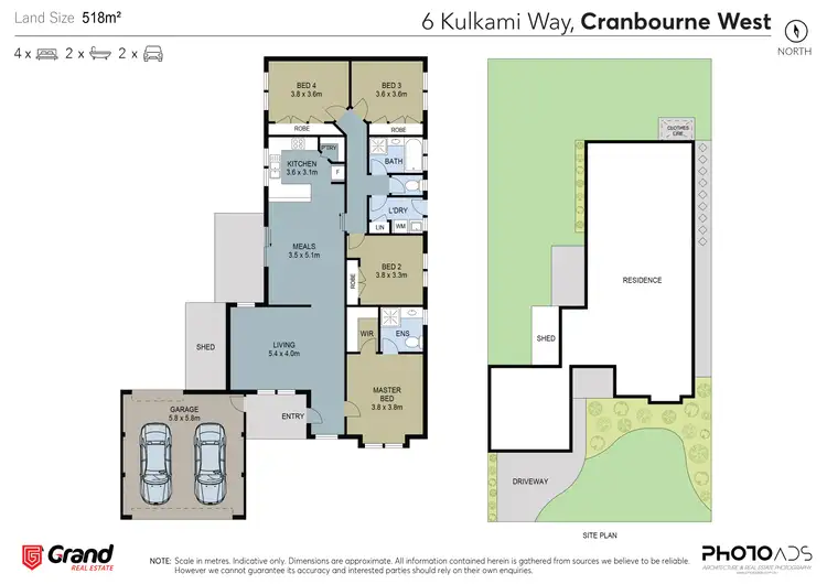 Floorplan of Homely house listing, 6 Kulkami Way, Cranbourne West VIC 3977