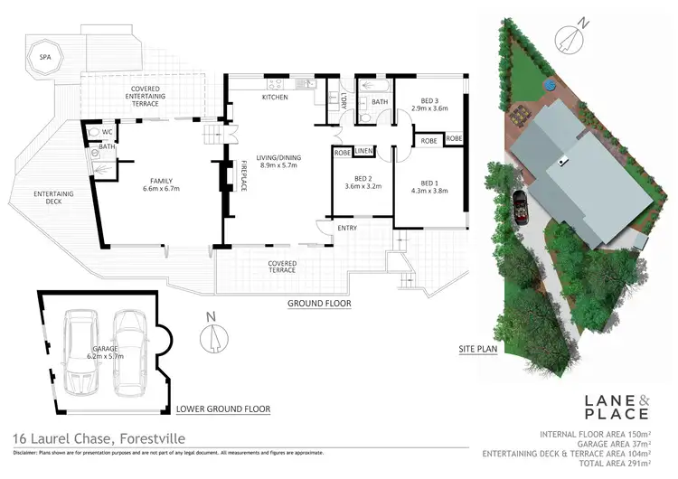 Floorplan of Homely house listing, 16 Laurel Chase, Forestville NSW 2087