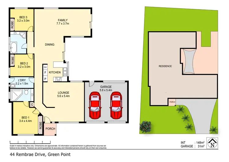 Floorplan of Homely house listing, 44 Rembrae Drive, Green Point NSW 2251