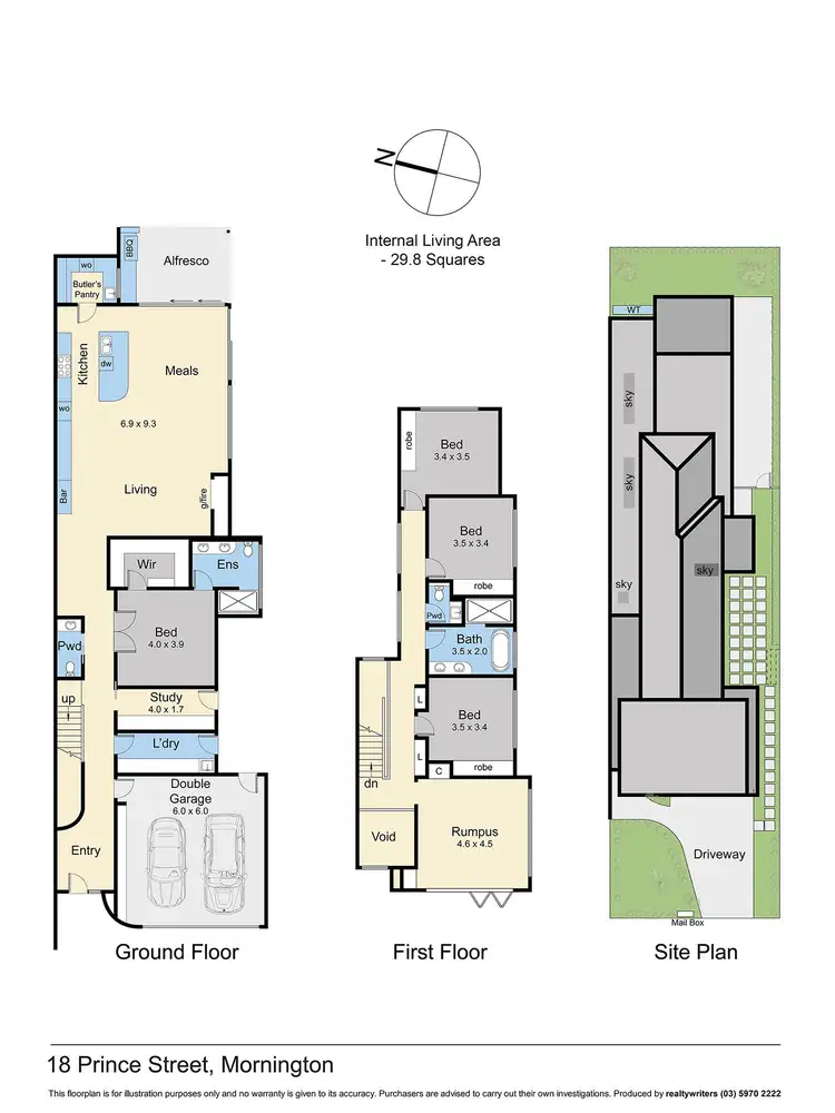 Floorplan of Homely townhouse listing, 18 Prince Street, Mornington VIC 3931