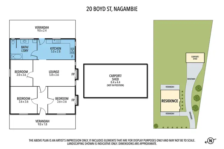 Floorplan of Homely house listing, 20 Boyd Street, Nagambie VIC 3608