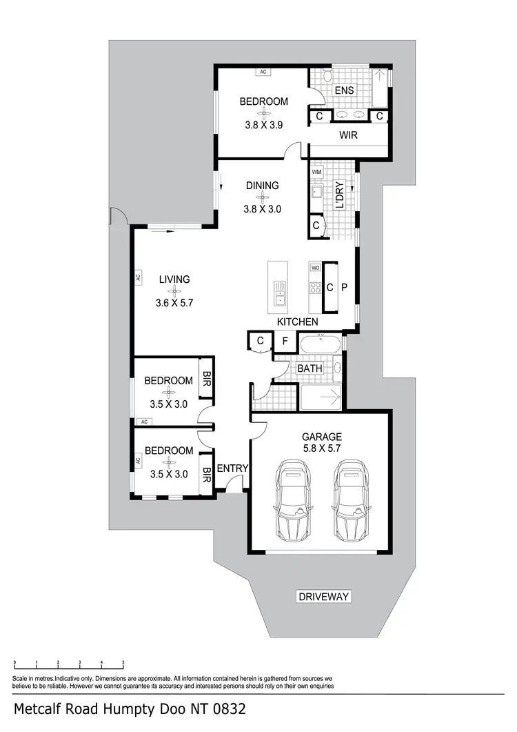 Floorplan of Homely house listing, 129 Metcalfe Road, Humpty Doo NT 836