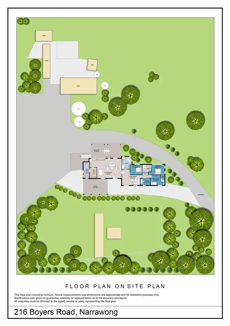 Floorplan of Homely rural property listing, 216 Boyers Road, Narrawong VIC 3285