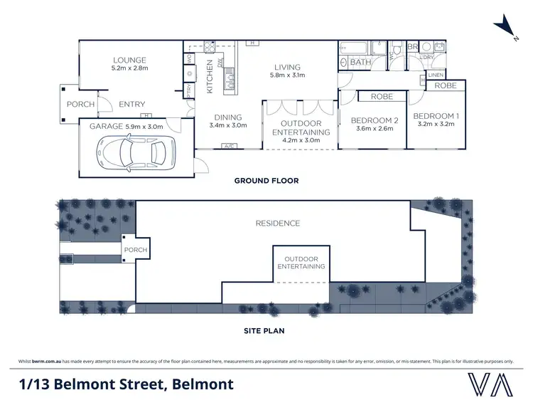 Floorplan of Homely unit listing, 1/13 Belmont Street, Belmont VIC 3216
