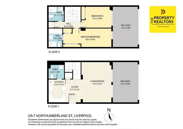 Floorplan of Homely apartment listing, 2/5-7 Northumberland Street, Liverpool NSW 2170
