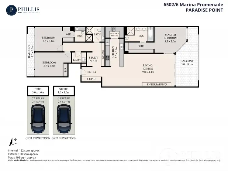 Floorplan of Homely apartment listing, 6502/6 Marina Promenade, Paradise Point QLD 4216