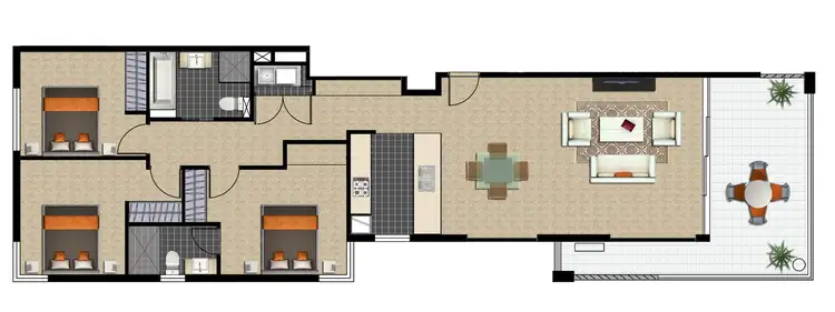 Floorplan of Homely apartment listing, 4/87 Ocean Parade, Coffs Harbour NSW 2450