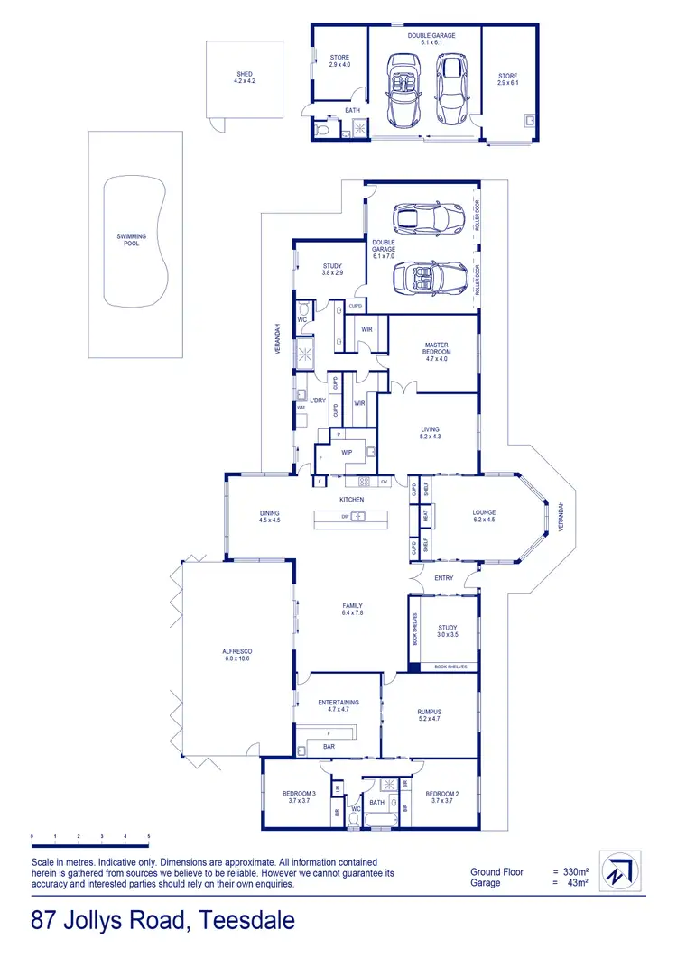 Floorplan of Homely house listing, 87 Jollys Road, Teesdale VIC 3328