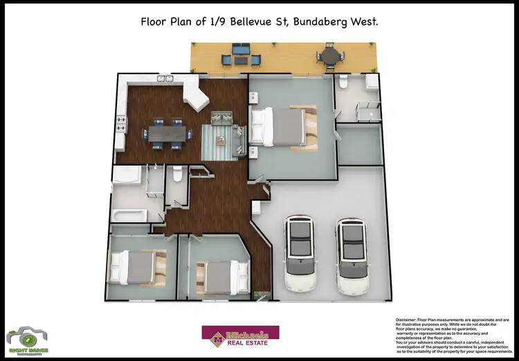 Floorplan of Homely unit listing, 1/9 Bellevue Street, Bundaberg West QLD 4670