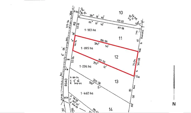 Floorplan of Homely land listing, 12 Warren Road, Heathcote VIC 3523