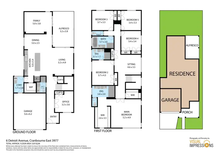 Floorplan of Homely house listing, 6 Detroit Avenue, Cranbourne East VIC 3977
