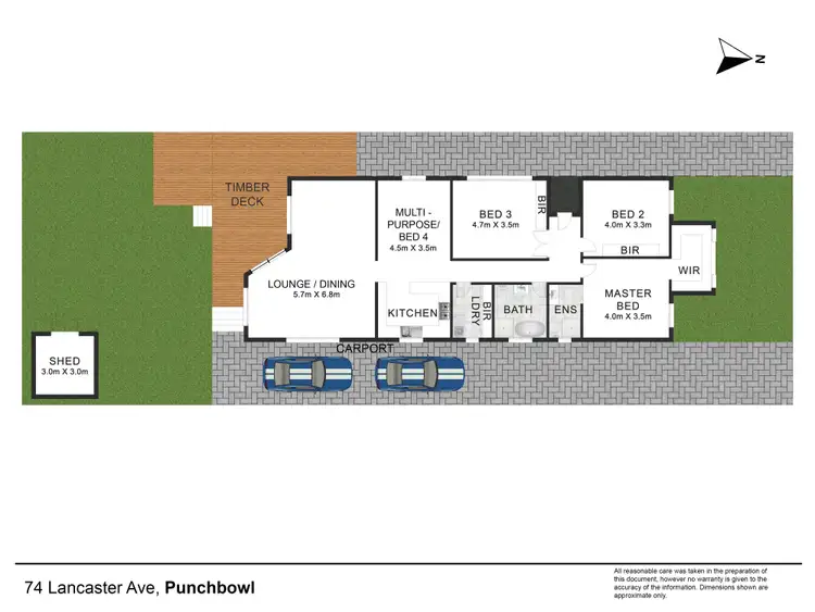 Floorplan of Homely house listing, 74 Lancaster Avenue, Punchbowl NSW 2196