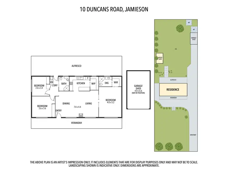 Floorplan of Homely house listing, 10 Duncans Road, Jamieson VIC 3723