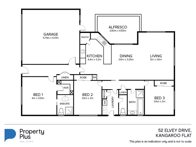Floorplan of Homely house listing, 52 Elvey Drive, Kangaroo Flat VIC 3555