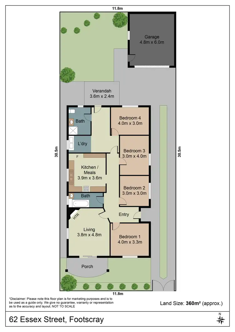 Floorplan of Homely house listing, 62 Essex Street, Footscray VIC 3011