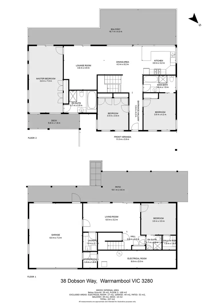 Floorplan of Homely house listing, 38 Dobson Way, Warrnambool VIC 3280